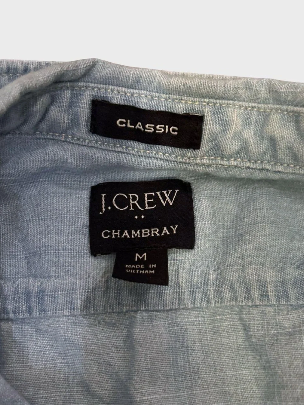 Blue 100% Cotton J. Crew Button Down Shirt